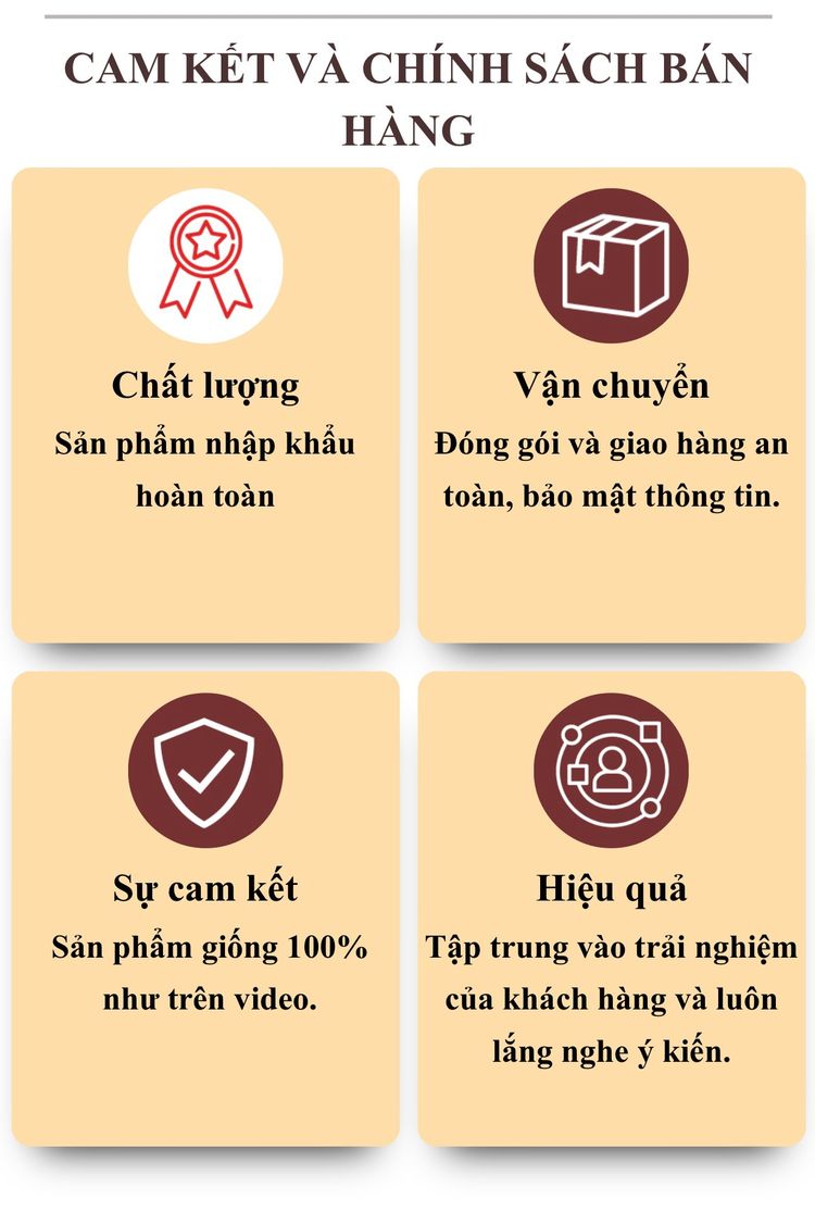 Cam kết và chính sách bán hàng