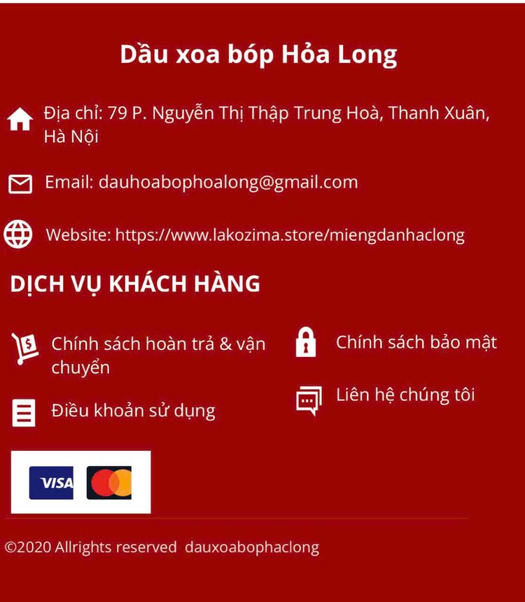 Thông tin liên hệ và dịch vụ khách hàng